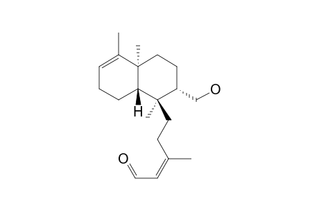 17-Hydroxy-3,13Z-clerodadien-15-al