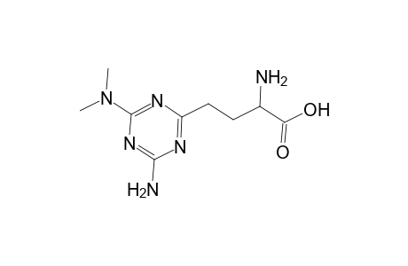 2-Amino-4-[4-amino-6-(dimethylamino)-1,3,5-triazin-2-yl]butanoic acid