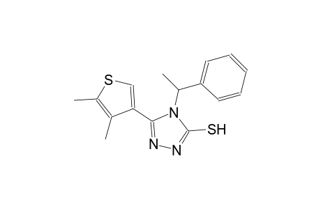 5-(4,5-dimethyl-3-thienyl)-4-(1-phenylethyl)-4H-1,2,4-triazol-3-yl hydrosulfide