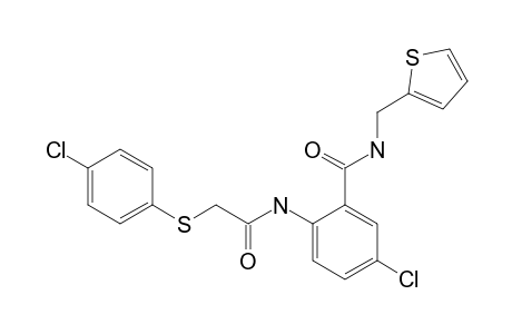 4'-chloro-2-[(p-chlorophenyl)thio]-2'-[(2-thenyl)carbamoyl]acetanilide