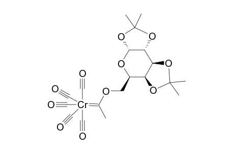 Pentacarbonyl-[2,3 : 4,5-bis(isoptopylidene)-.beta.-D-fructopyranosyloxy(methyl)carbene]-chromium