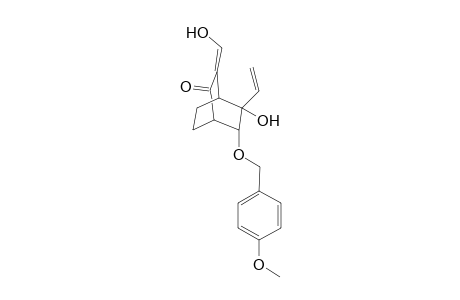 5-Ethenyl-5-hydroxy-3-(hydroxymethylene)-6-[(4'-methoxyphenyl)methoxy]bicyclo[2.2.2]octan-2-one