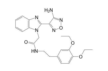 2-[2-(4-amino-1,2,5-oxadiazol-3-yl)-1H-benzimidazol-1-yl]-N-[2-(3,4-diethoxyphenyl)ethyl]acetamide