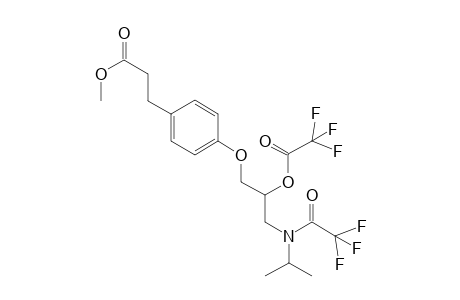 Methyl 3-{p-[3'-(N-acetyl-N-isopropylamino)-2'-(trifluoroacetoxy)propoxyphenyl}propanoate