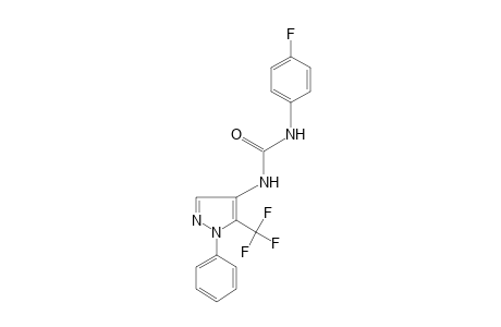 1-(p-fluorophenyl)-3-[1-phenyl-5-(trifluoromethyl)pyrazol-4-yl]urea
