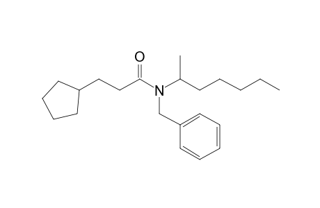 Propionamide, 3-cyclopentyl-N-benzyl-N-(hept-2-yl)-