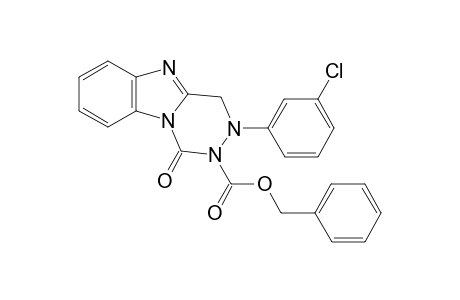 1-oxo-3-m-chlorophenyl-3,4-dihydrobenzo[4,5]imidazo[1,2-d][1,2,4]triazine-2(1H)-carboxylic acid benzyl ester