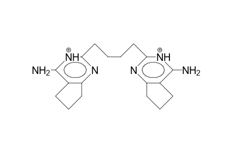 1,4-Bis(4'-amino-5',6'-trimethylene-2'-pyrimidyl)-butane dication
