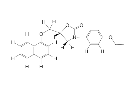 3-(p-Ethoxyphenyl)-5-(1-naphthyloxymethyl)-2-oxazolidone