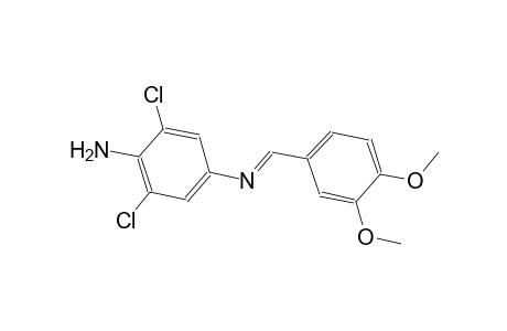 1,4-benzenediamine, 2,6-dichloro-N~4~-[(E)-(3,4-dimethoxyphenyl)methylidene]-