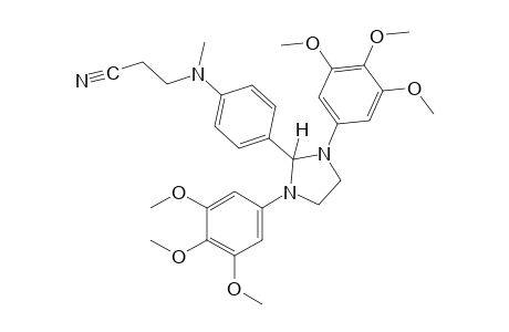 3-{{p-[1,3-bis(3,4,5-trimethoxyphenyl)-2-imidazolidinyl]phenyl}methylamino}propionitrile