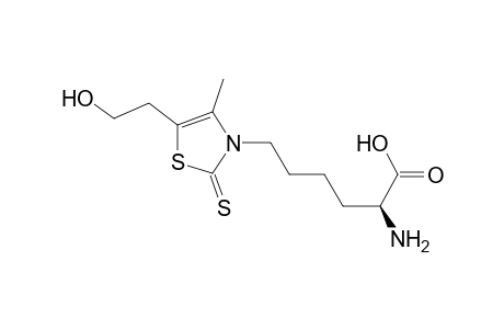 (2S)-2-amino-6-[5-(2-hydroxyethyl)-4-methyl-2-sulfanylidene-1,3-thiazol-3-yl]hexanoic acid