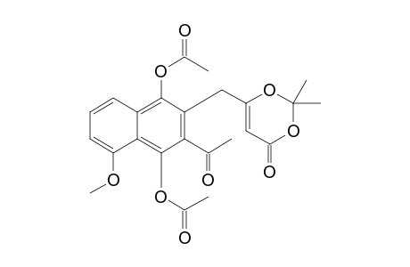 6-[(1,4-Diacetoxy-3-acetyl-5-methoxy-2-naphthyl)methyl]-2,2-dimethyl-4H-1,3-dioxin-4-one