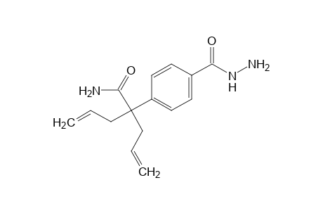 p-(1-allyl-1-carbamoyl-3-butenyl)benzoic acid, hydrazide