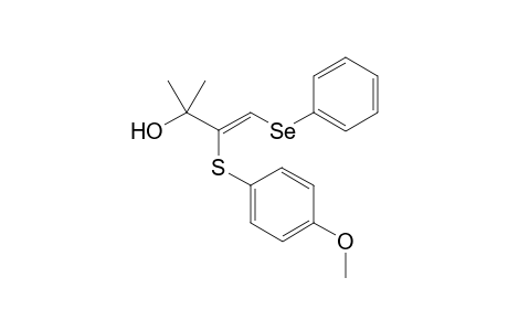 (Z)-4-(phenylseleno)-3-(4-methoxylphenylthio)-2-methylbut-3-en-2-ol