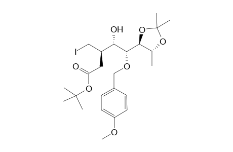 (3R,4S)(5S,4R)-tert-Butyl 3-iodomethyl-4-hydroxy-5-[(2,2,4-trimethyl-1,3-dioxolan-5-yl)-5-(p-methoxybenzoxy)pentanoate