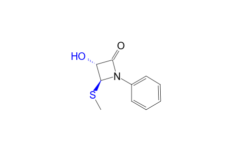 Trans-3-hydroxy-4-(methylthio)-1-phenyl-2-azetidinone