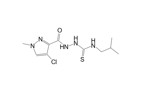 2-[(4-chloro-1-methyl-1H-pyrazol-3-yl)carbonyl]-N-isobutylhydrazinecarbothioamide