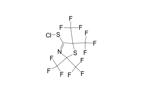 2,5-Dihydro-2,2,5,5-tetrakis(trifluoromethyl)-4-thiazolesulfenyl chloride