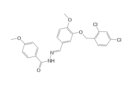 N'-((E)-{3-[(2,4-dichlorobenzyl)oxy]-4-methoxyphenyl}methylidene)-4-methoxybenzohydrazide