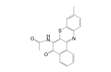 N-(9-methyl-5-oxo-5H-benzo[a]phenzothiazin-6-yl)acetamide