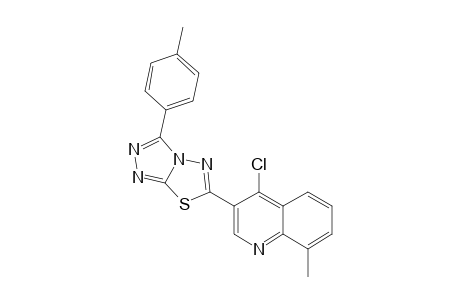 6-(4-Chloro-8-methylquinolin-3-yl)-3-p-tolyl-[1,2,4]triazolo[3,4-b][1,3,4]thiadiazole