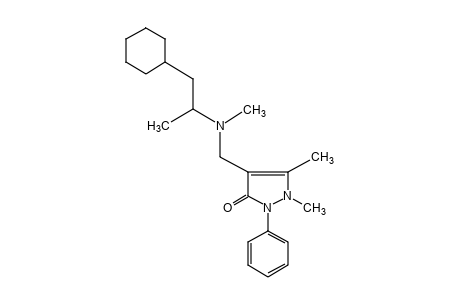 4-{[(2-cyclohexyl-1-methylethyl)methylamino]methyl}-2,3-dimethyl-1-phenyl-3-pyrazolin-5-one