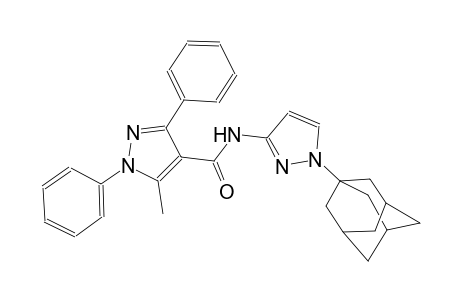 N-[1-(1-adamantyl)-1H-pyrazol-3-yl]-5-methyl-1,3-diphenyl-1H-pyrazole-4-carboxamide