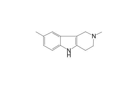 1H-Pyrido(4,3-b)indole, 2,3,4,5-tetrahydro-2,8-dimethyl-