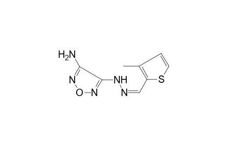 Thiophene-2-carboxaldehyde, 3-methyl-, (4-amino-1,2,5-oxadiazol-3-yl)hydrazone