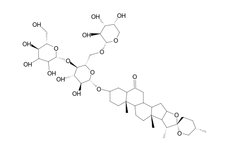 LAXOGENIN 3-O-beta-D-GLUCOPYRANOSYL-(1-4)-O-(alpha-L-ARABINOPYRANOSYL-(1-6))-beta-D-GLUCOPYRANOSIDE