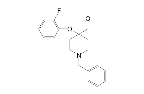 [1-(benzyl)-4-(2-fluorophenoxy)-4-piperidyl]methanol