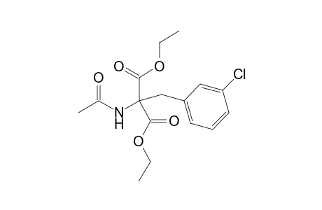 Diethyl .alpha.-acetamodo-.alpha.-(3-chlorobenzyl)malonate