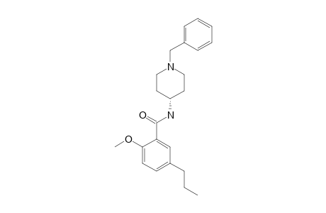 N-[1-(benzyl)-4-piperidyl]-2-methoxy-5-propyl-benzamide