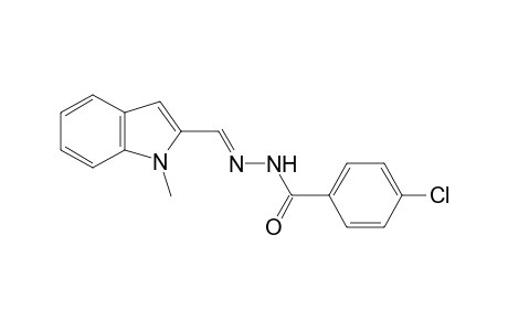 p-chlorobenzoic acid, [(1-methylindol-2-yl)methylene]hydrazide