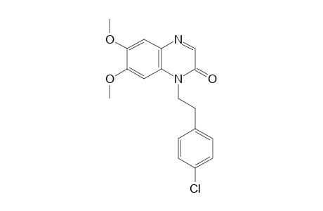 1-(p-chlorophenethyl)-6,7-dimethoxy-2(1H)-quinoxalinone