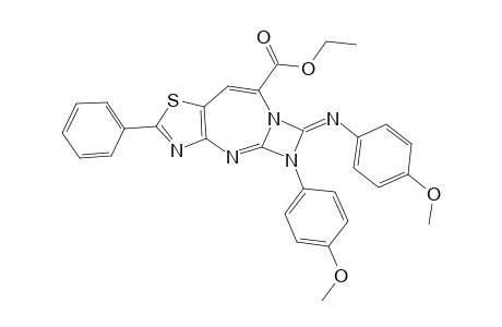 5,6-DI-(4-METHOXYPHENYL)-1,3-DIAZETO-[1',2'-A]-THIAZOLO-[4,5-D]-[1,3]-DIAZEPINE