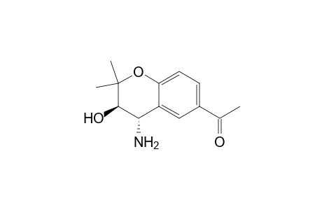 1-[(3R,4S)-4-amino-3-hydroxy-2,2-dimethyl-3,4-dihydro-2H-1-benzopyran-6-yl]ethanone