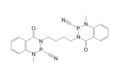 3,3'-(butane-1,4-diyl)bis(1-methyl-4-oxo-3,4-dihydrobenzo[d][1,3,2]diazaphosphinine-2(1H)-carbonitrile)