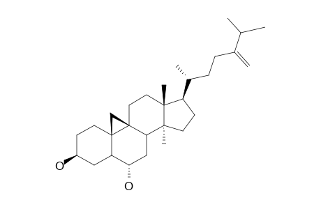 ROXBURGHIADIOL-B;24-METHYLENE-28,29-BIS-NORCYClOARTAN-3-BETA-6-ALPHA-DIOL