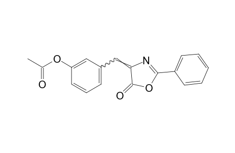 3-(m-hydroxybenzylidene)-2-phenyl-2-oxazolin-5-one, acetate(ester)