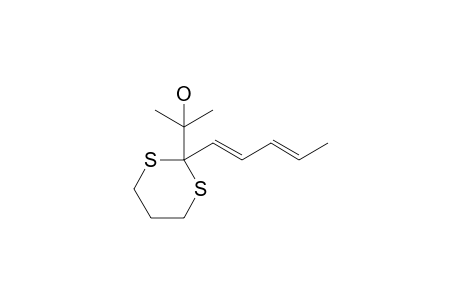 2-(1-Hydroxy-1-methylethyl)-2-(1,3-pentadienyl)-1,3-dithiane