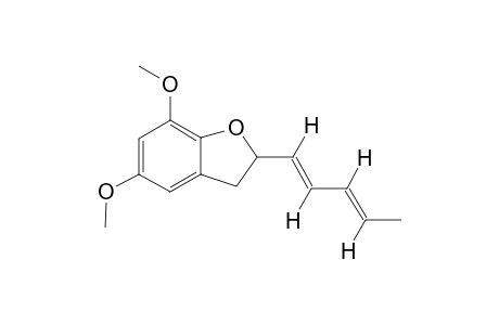 2,3-DIHYDRO-5,7-DIMETHOXY-2-[1-(1,3-PENTADIENYL)]-BENZOFURAN