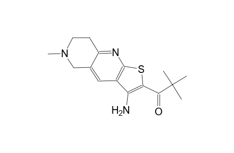 1-propanone, 1-(3-amino-5,6,7,8-tetrahydro-6-methylthieno[2,3-b]1,6-naphthyridin-2-yl)-2,2-dimethyl-