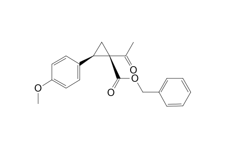 Benzyl (1R,2R)-1-acetyl-2-(4-methoxyphenyl)cyclopropane-1-carboxylate