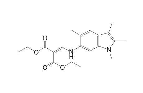 propanedioic acid, 2-[[(1,2,3,5-tetramethyl-1H-indol-6-yl)amino]methylene]-, diethyl ester