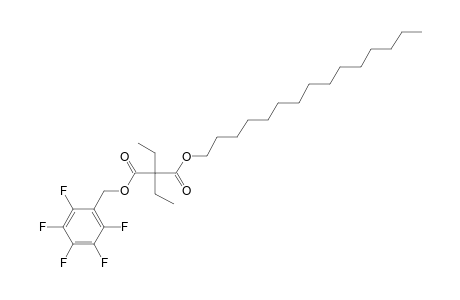 Diethylmalonic acid, pentadecyl pentafluorobenzyl ester