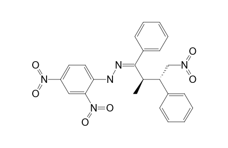 1-Butanone, 2-methyl-4-nitro-1,3-diphenyl-, (2,4-dinitrophenyl)hydrazone, (R*,S*)-