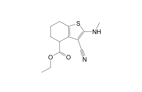 Ethyl 3-cyano-4,5,6,7-tetrahydro-2-methylaminobenzo[b]thiophene-4-carboxylate