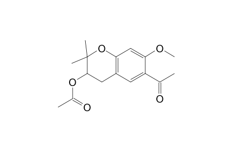 (+)-3-Acetoxy-6-acetyl-3,4-dihydro-7-methoxy-2,2-dimethyl-2H-1-benzopyran